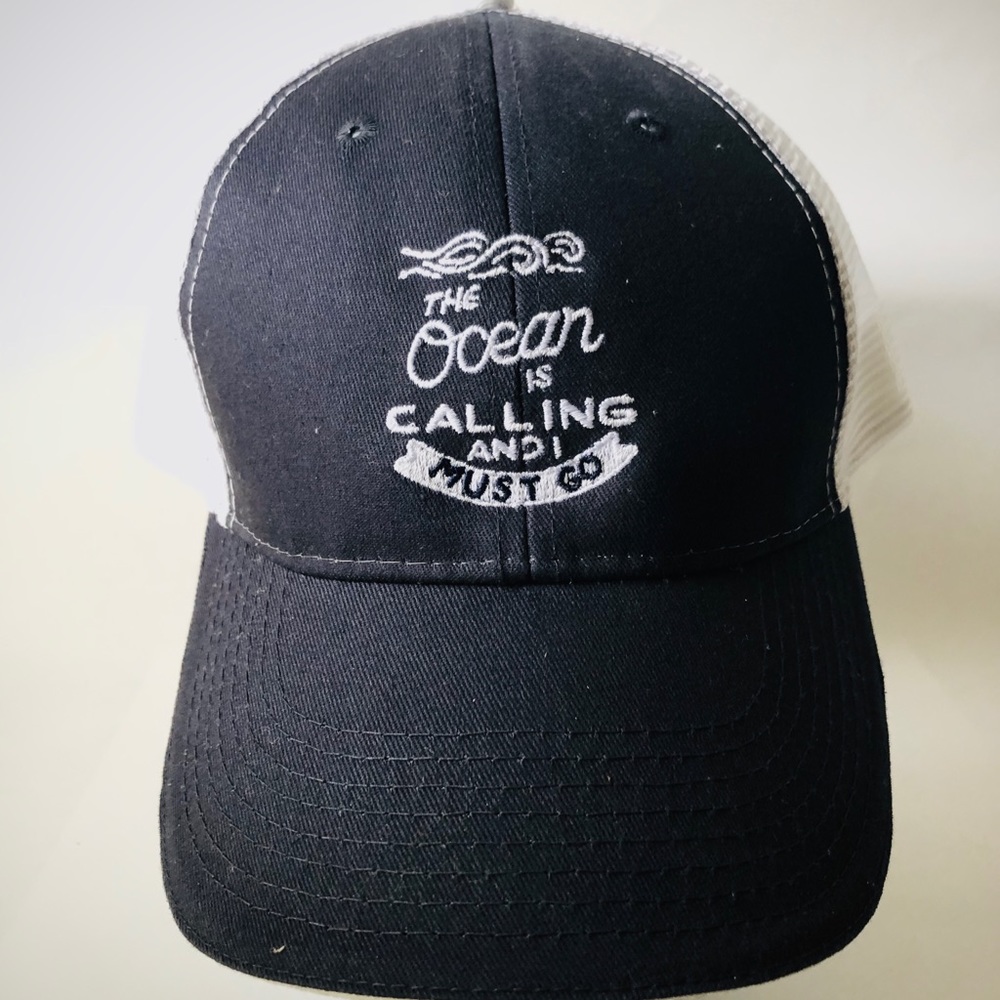 The Ocean is Calling and I Must Go trucker hat